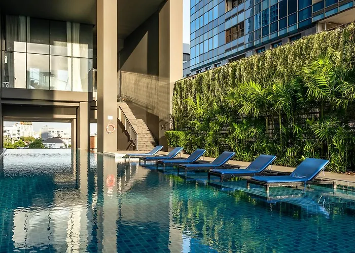 公寓 Wander - Ekkamai - Skyline View, Pool, Gym, Full Kitchen